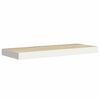 vidaXL 2 db t&ouml;lgysz&iacute;nű &eacute;s feh&eacute;r MDF lebegő fali polc 60x23,5x3,8 cm