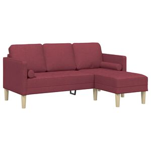 vidaXL Kanap&eacute; Szett Bord&oacute; 173 x 131 x 67 cm Poli&eacute;szter