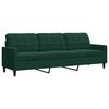 vidaXL 2 részes sötétzöld bársony ülőgarnitúra párnákkal