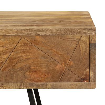 vidaXL tömör mangófa fiókos íróasztal 110 x 50 x 76 cm