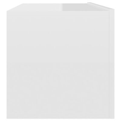 vidaXL magasfényű fehér forgácslap TV-szekrény 100 x 30 x 30 cm