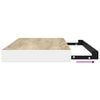 vidaXL 2 db t&ouml;lgysz&iacute;nű &eacute;s feh&eacute;r MDF lebegő fali polc 80x23,5x3,8 cm