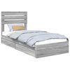 vidaXL T&aacute;rol&oacute;s &Aacute;gy fi&oacute;kkal Sz&uuml;rke Sonoma 75 x 190 cm Szerelt Fa