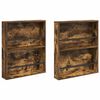 vidaXL Magazin &aacute;llv&aacute;ny 2 db F&uuml;st&ouml;lt t&ouml;lgy 60 x 12 x 70 cm Szerelt Fa