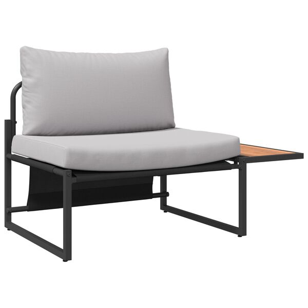 vidaXL Kerti Kanapé Szett 2 pcs Világosszürke Acél