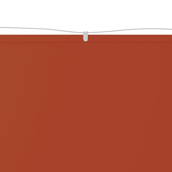vidaXL terrakotta oxford-sz&ouml;vet f&uuml;ggőleges napellenző 180 x 600 cm
