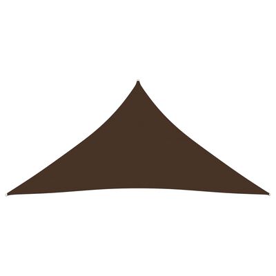 vidaXL barna háromszögű oxford-szövet napvitorla 4,5 x 4,5 x 4,5 m