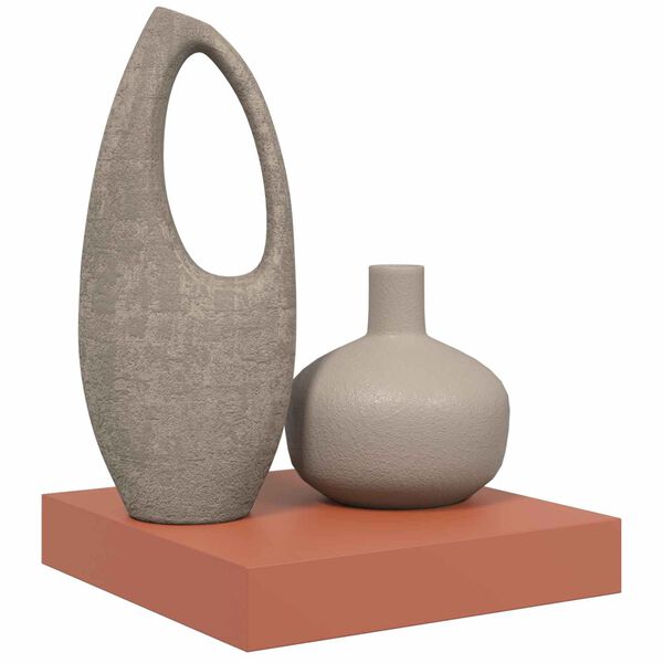 vidaXL Falpolc Falra szerelhető Piros 23 x 23,5 x 4 cm Faanyag