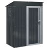 vidaXL Kertiszersz&aacute;mos h&aacute;zak Antracit 137 x 81 x 180 cm F&eacute;m