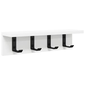 vidaXL Fali Kab&aacute;thorog Falra szerelhető Feh&eacute;r 40 x 10,5 x 10,5 cm