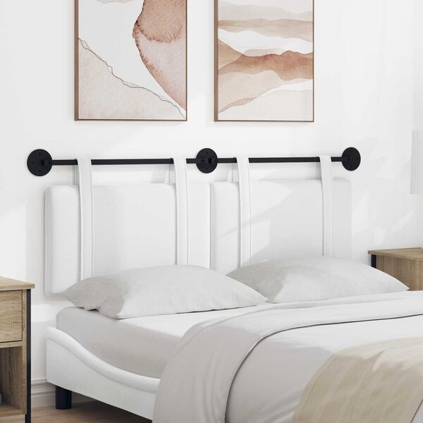 vidaXL Fali Fejt&aacute;mla Falra szerelhető Feh&eacute;r 130 x 55 x 5 cm sz&ouml;vet