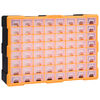 vidaXL t&ouml;bbfi&oacute;kos szervező 64 fi&oacute;kkal 52 x 16 x 37,5 cm
