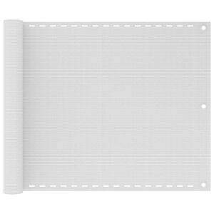 vidaXL 75x400 cm Feh&eacute;r HDPE erk&eacute;ly ablak s&ouml;t&eacute;t&iacute;tő