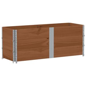 vidaXL barna t&ouml;m&ouml;r fenyőfa kerti n&ouml;v&eacute;nytart&oacute; 150 x 50 cm