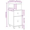 vidaXL Fürdőszoba bútor szett Fekete tölgy 33 x 23 x 65 cm Faanyag