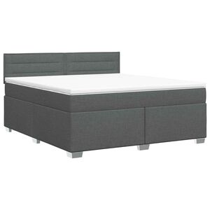 vidaXL Boxspring &aacute;gy matraccal S&ouml;t&eacute;tsz&uuml;rke 140 x 190 cm Sz&ouml;vet