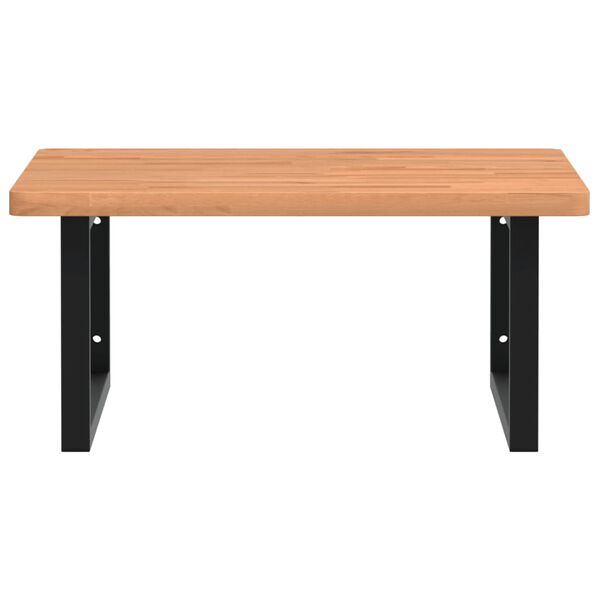 vidaXL ac&eacute;l &eacute;s t&ouml;m&ouml;r b&uuml;kkfa falra szerelhető mosd&oacute;polc