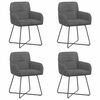 vidaXL &Eacute;tkező Sz&eacute;kek 4 pcs B&aacute;rsony S&ouml;t&eacute;tsz&uuml;rke 59 x 56,5 x 86 cm