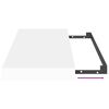 vidaXL 4 db fehér MDF fali polc 50 x 23 x 3,8 cm
