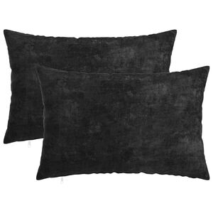 vidaXL P&aacute;rna 2 db HEERLEN Antracitsz&uuml;rke 30 x 50 cm Chenille Sz&ouml;vet
