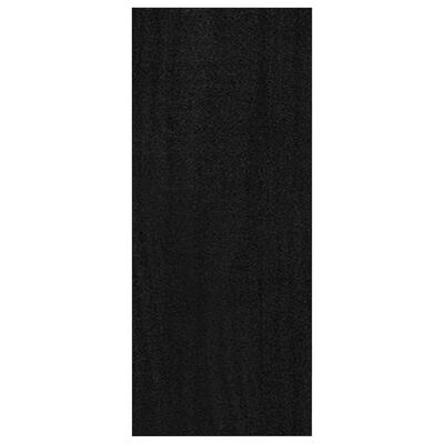 vidaXL fekete tömör fenyőfa könyvszekrény 40 x 30 x 71,5 cm