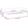 vidaXL Sarokágy keret fejtámlával Világosszürke 90 cm x 190 cm Bársony