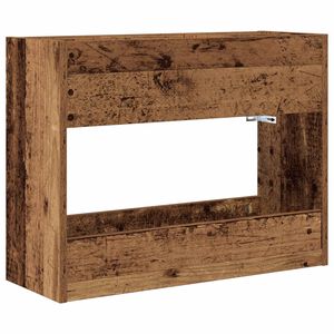 vidaXL Napernyő &Aacute;llv&aacute;ny t&aacute;rol&oacute;val &Ouml;reg fa 65 x 24 x 50 cm Szerelt Fa