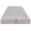 vidaXL betonszürke MDF lebegő fali polc 90 x 23,5 x 3,8 cm