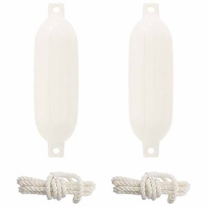 vidaXL Haj&oacute; 2 db &Oslash; 14 x 50 cm Feh&eacute;r PVC