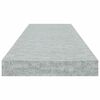 vidaXL betonsz&uuml;rke MDF lebegő fali polc 80 x 23,5 x 3,8 cm