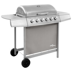 vidaXL ez&uuml;st g&aacute;z grills&uuml;tő 6 &eacute;gővel