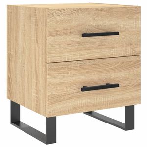 vidaXL sonoma t&ouml;lgy sz&iacute;nű szerelt fa &eacute;jjeliszekr&eacute;ny 40 x 35 x 47,5 cm