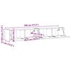 vidaXL TV Fali Szekr&eacute;ny 2 pcs &Ouml;reg fa 98 x 31 x 29,5 cm Faanyag