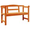 vidaXL Kerti pad 2 -Seater 119 x 44 x 76 cm T&ouml;m&ouml;r fenyőfa Barna