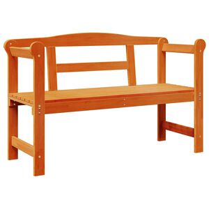 vidaXL Kerti pad 2 -Seater 119 x 44 x 76 cm T&ouml;m&ouml;r fenyőfa Barna