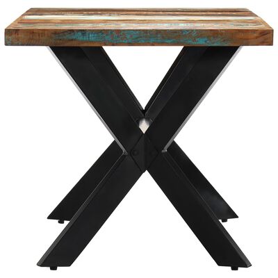 vidaXL tömör újrahasznosított fa étkezőasztal 160 x 80 x 75 cm
