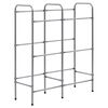 vidaXL ez&uuml;stsz&iacute;nű ac&eacute;l t&aacute;rol&oacute;polc 6 l&aacute;d&aacute;hoz 96 x 33 x 116 cm