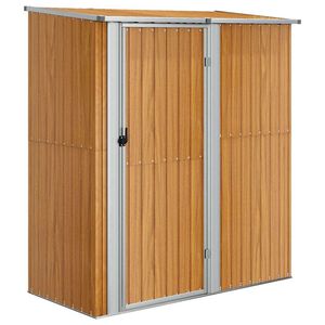 vidaXL horganyzott ac&eacute;l, fahat&aacute;s&uacute; kerti f&eacute;szer 180,5 x 97 x 209,5 cm
