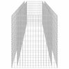 vidaXL horganyozott ac&eacute;l gabion magas&aacute;gy&aacute;s 450 x 90 x 100 cm