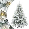 vidaXL Mű kar&aacute;csonyfa 150 LED-del &aacute;llv&aacute;nnyal Feh&eacute;r 120 cm PE &eacute;s PVC