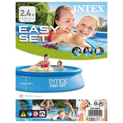 Intex Easy Set PVC úszómedence 244 x 61 cm