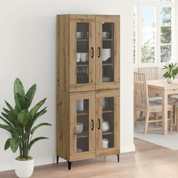 vidaXL Magasfi&uacute; Artisan t&ouml;lgy 69,5 x 34 x 180 cm Faanyag