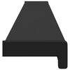 vidaXL Ablakp&aacute;rk&aacute;ny Fekete fa erezettel 160 x 15 x 4,5 cm PVC