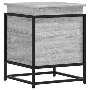 vidaXL sz&uuml;rke sonoma szerelt fa t&aacute;rol&oacute;l&aacute;da fed&eacute;llel 40x40x51,5 cm
