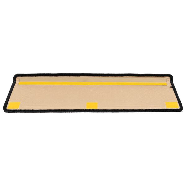 vidaXL 5 db fekete &eacute;s sz&uuml;rke &ouml;ntapad&oacute; l&eacute;pcsőszőnyeg 65x21x4 cm