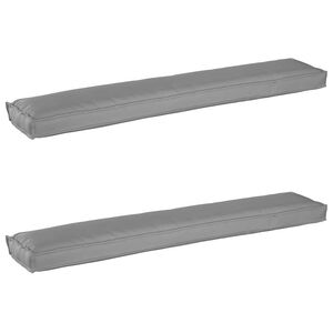 vidaXL Raklap p&aacute;rna k&eacute;szlet 2 db Oxford Sz&ouml;vet Sz&uuml;rke 200 x 40 x 8 cm