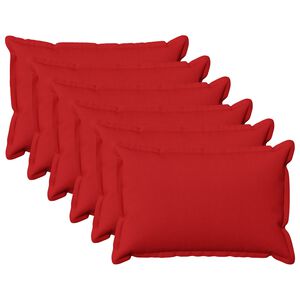 vidaXL P&aacute;rna huzat 6 pcs HOUTEN Piros 40 x 60 cm Műlensz&ouml;vet