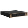 vidaXL 4 db magasf&eacute;nyű fekete MDF lebegő fali polc 23 x 23,5 x 3,8 cm