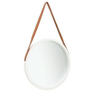 vidaXL feh&eacute;r fali t&uuml;k&ouml;r p&aacute;nttal 50 cm
