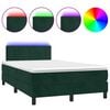vidaXL s&ouml;t&eacute;tz&ouml;ld b&aacute;rsony rug&oacute;s &eacute;s LED-es &aacute;gy matraccal 120x190 cm